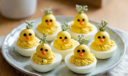 Easter Deviled Egg Chicks