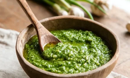 Easy Garlic Scape Pesto