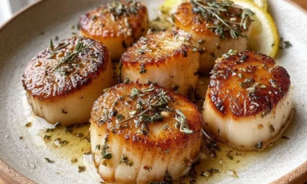 Garlic Herb Butter Scallops