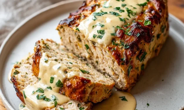 Garlic Parmesan Chicken Meatloaf