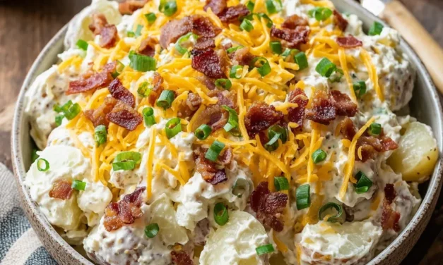 Loaded Baked Potato Salad (No Mustard)