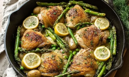 One-Pot Lemon Garlic Chicken with Spring Veggies