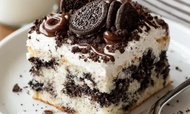 Oreo Cookie Poke Cake