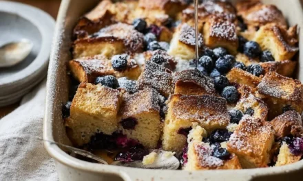 Overnight Blueberry French Toast Bake