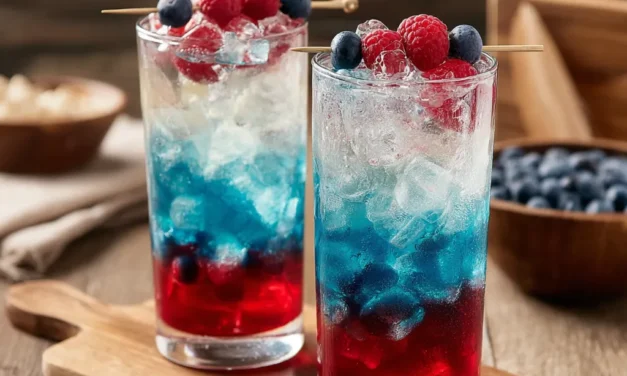 Red White and Blue Fireworks Cocktails