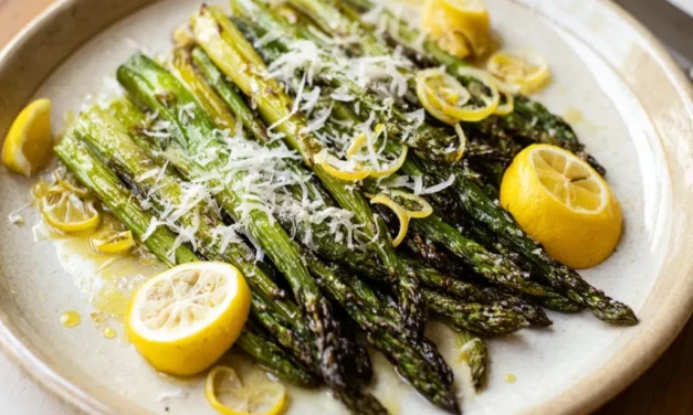 Roasted Asparagus with Parmesan and Lemon