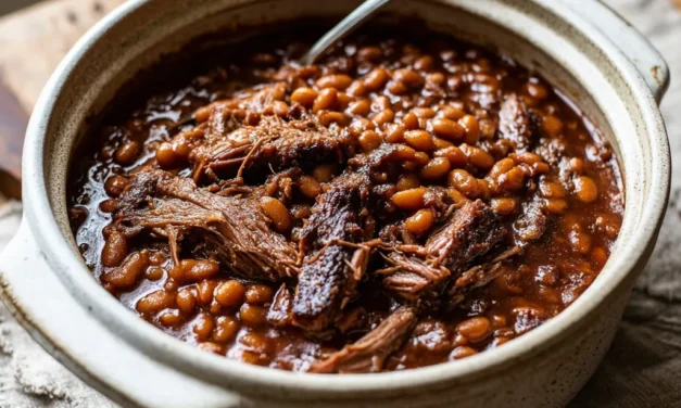 Slow-Cooker Baked Beans with Brisket