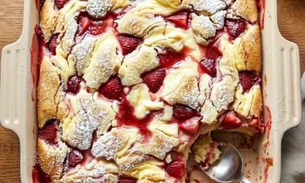 Strawberry Earthquake Cake