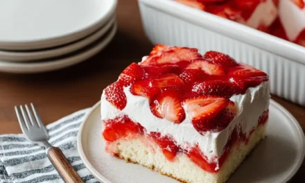 Strawberry Jello Poke Cake