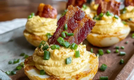 Tallow-Fried Bacon Deviled Eggs