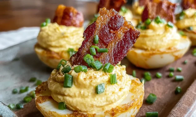 Tallow-Fried Bacon Deviled Eggs