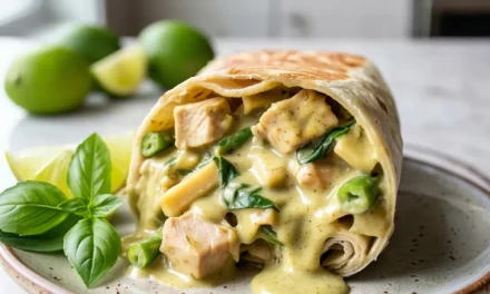 Thai Green Curry Chicken Burrito