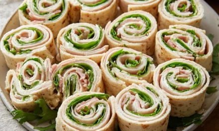 Turkey and Cheese Pinwheel Sandwiches