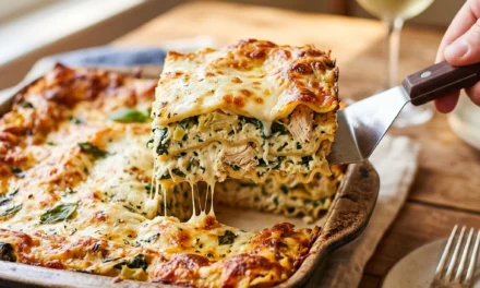Chicken, Spinach & Artichoke Lasagna