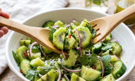 Cucumber and Kiwi Smashed Salad: A Refreshing Summer Treat