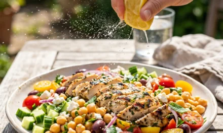 Greek Chickpea Chicken Salad: A Fresh and Flavorful Delight