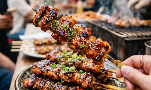 Korean BBQ Chicken Skewers