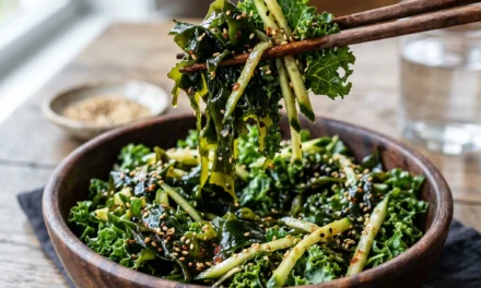 Seaweed, Kale, and Cucumber Salad: A Refreshing and Nutritious Dish