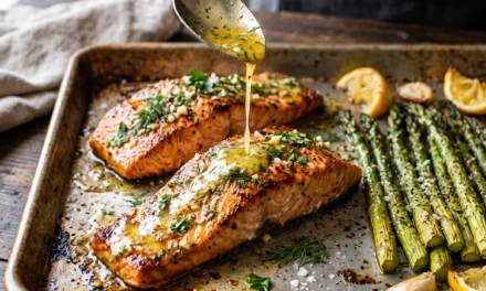 Sheet-Pan Garlic Butter Salmon & Asparagus