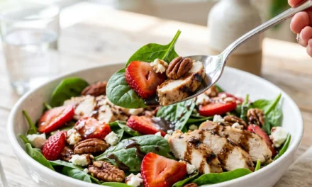 Strawberry Spinach Chicken Salad: A Refreshing Delight