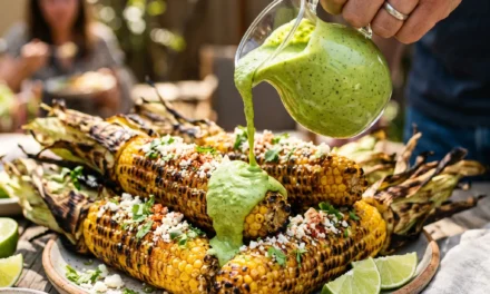 Grilled Corn with Avocado Dressing: A Fresh Summer Delight