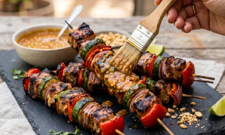 Grilled Pork Kebabs with Peanut Sauce: A Delicious Summer Delight