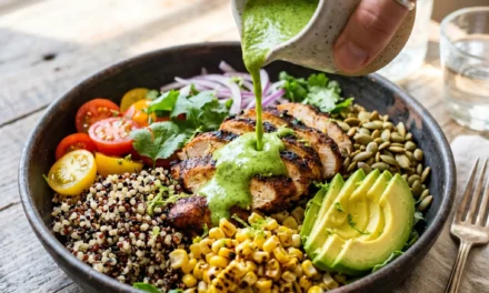 Peruvian Chicken, Avocado & Quinoa Salad